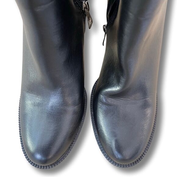 X2B Block Heel Zip Chelsea Boot - Picture 9 of 13